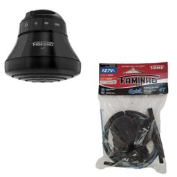 Chuveiro Ducha Faminho Black Fame 4t 127v~5400w - 5