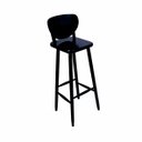 Ver imagem 3 de Jogo Mesa Quadrada Alto 60 X 60 Cm para Cozinha Preto Harley 3 Lugares