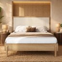 Ver imagem 3 de Cama Casal com Cabeceira Palhinha 138cm Moss A03 Hanover - Lyam Decor