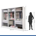 Ver imagem 2 de Closet Casal sem Portas 4 Gavetas Paris -Mt- Rei de Casa Branco