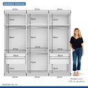 Ver imagem 3 de Closet Casal sem Portas 4 Gavetas Paris -Mt- Rei de Casa Branco