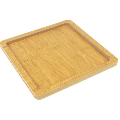 Tabua Petisqueira Bambu Quadrada 22x22 | 04 Un