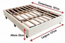 Ver imagem 2 de Base de Cama Box na Caixa Casal 137x187 Desmontável e Prática