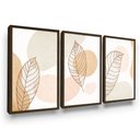 Ver imagem 2 de Quadro Moderno Abstrato Folhas para Sala