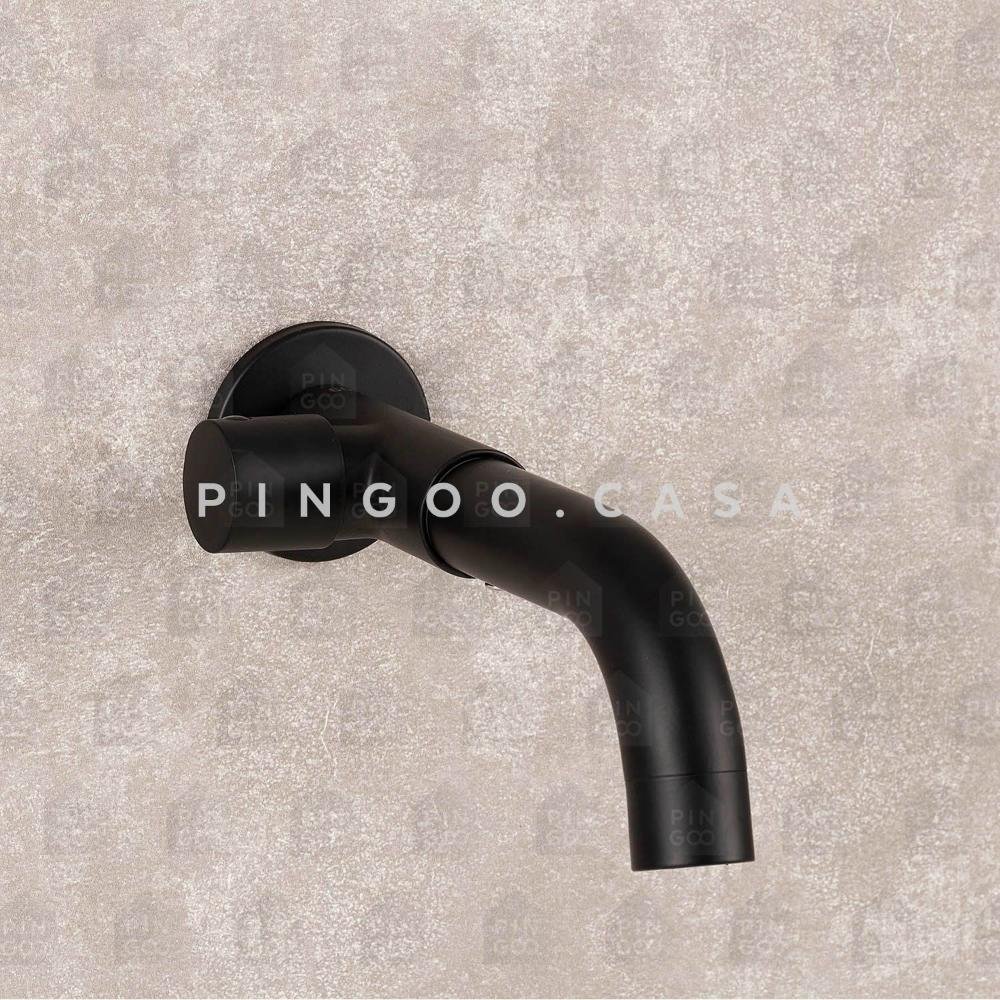 Torneira Para Tanque de Parede Capivari Pingoo.casa - Preto - 2