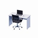 Ver imagem 5 de Mesa Retangular Escritório 120cm X 60cm Pé Painel F5 Office Cor:cinza