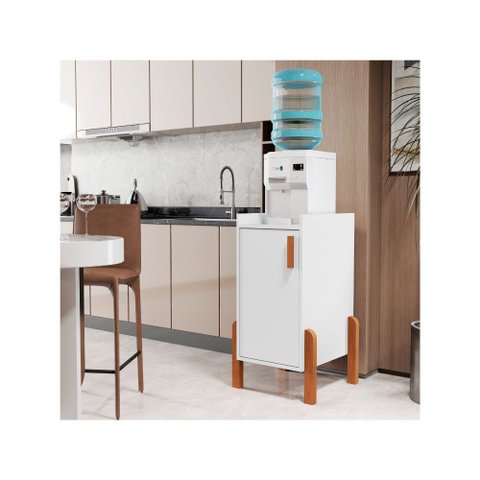 Armário Posseidon Suporte para Bebedouro 1 Porta - Branco