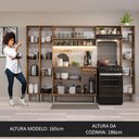 Ver imagem 6 de Armário de Cozinha Completa 261cm Rustic Emilly Madesa 04