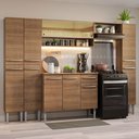 Ver imagem 1 de Armário de Cozinha Completa 261cm Rustic Emilly Madesa 04