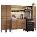 Ver imagem 3 de Armário de Cozinha Completa 261cm Rustic Emilly Madesa 04