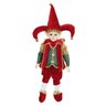 Boneco Natal Pierrot Pendurar (vermelho Verde) 45cm - 2
