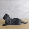 Gato Geometrico Decorativo Tamanho Médio - Preto - 1
