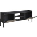 Ver imagem 3 de Rack Oslo para TV 75" 183cm MDP com Pés Torneados Preto Artesano Móveis
