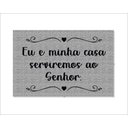 Ver imagem 1 de Tapete Capacho Eu e Minha Casa Serviremos Ao Senhor