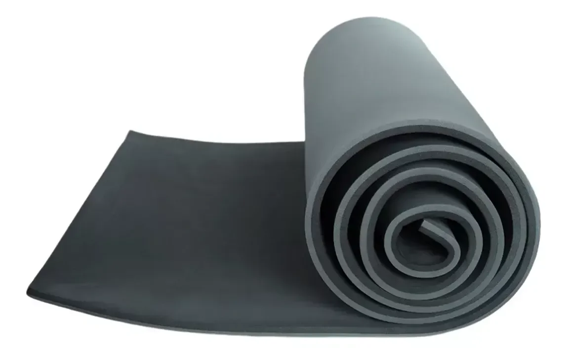 Colchonete Mat em Eva Leve e Compacto Ideal Exercicio Yoga Up Cor Cinza Chumbo Nautika - 2
