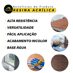 Resina Acrílica de Parede Decora Brasil Base de Água - 3,6l - Incolor - 2