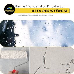 Resina Acrílica de Parede Decora Brasil Base de Água - 3,6l - Incolor - 4