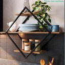 Ver imagem 5 de Prateleira Nicho 62 Cm Industrial Losango P1018 Preto Mell Pp Preto Mell