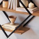 Ver imagem 3 de Prateleira Nicho 62 Cm Industrial Losango P1018 Preto Mell Pp Preto Mell