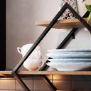 Ver imagem 4 de Prateleira Nicho 62 Cm Industrial Losango P1018 Preto Mell Pp Preto Mell