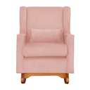 Ver imagem 3 de Kit 2 Poltrona Aurora Balanço Vovo Veludo Rosa - Fm