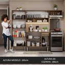 Ver imagem 6 de Armário de Cozinha Compacta Rustic/Branco Emilly Top Madesa