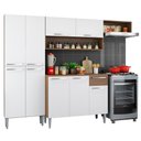 Ver imagem 3 de Armário de Cozinha Compacta Rustic/Branco Emilly Top Madesa