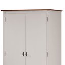 Ver imagem 3 de Guarda Roupa Solteiro 2 Portas 1 Gaveta 60406 Linz Móveis - Off White/Imbuia