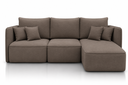 Ver imagem 1 de Sofá Modular Búzios - Conforto, Versatilidade e Design Contemporâneo:Veludo Marrom/2,60 com Chaise
