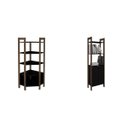 Ver imagem 4 de Kit 2 Peças com 1 Armário Alto e 1 Estante de Canto