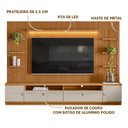 Ver imagem 2 de Rack com Painel para Tv até 75 Polegadas com 2 Módulos Laterais Led 2 Portas Linea Brasil