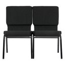 Ver imagem 2 de Cadeira Church Empilhável Estofada com Porta-folhetos Ideal para Igrejas Auditórios Eventos