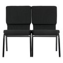 Ver imagem 2 de Cadeira Church Empilhável Estofada com Porta-folhetos Ideal para Igrejas Auditórios Eventos