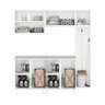 Conjunto Armário de Lavanderia 5 Peças com 2 Balcões Multimóveis Cr30047 Branco - 5