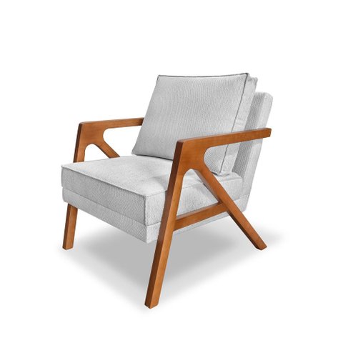 Poltrona Mona Linho Boucle - Lucadi Home