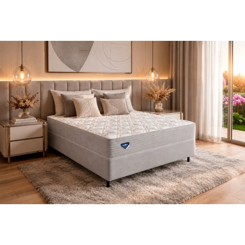 Colchão King Molas Ensacadas Ecoflex 203x193x23cm Branco
