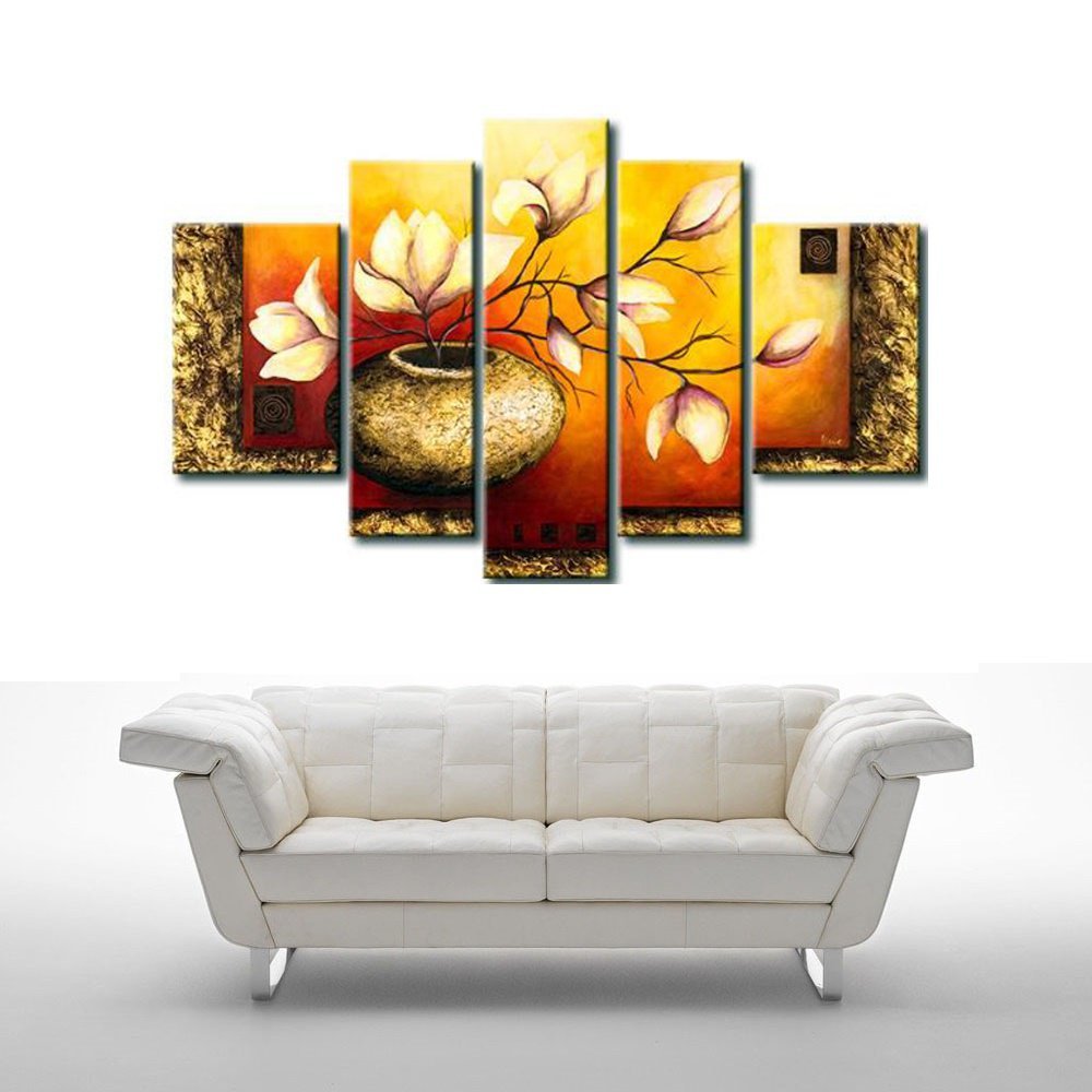 Quadro Decorativo Flores Florais 400: 60cm (A) x 100cm (L) - 4