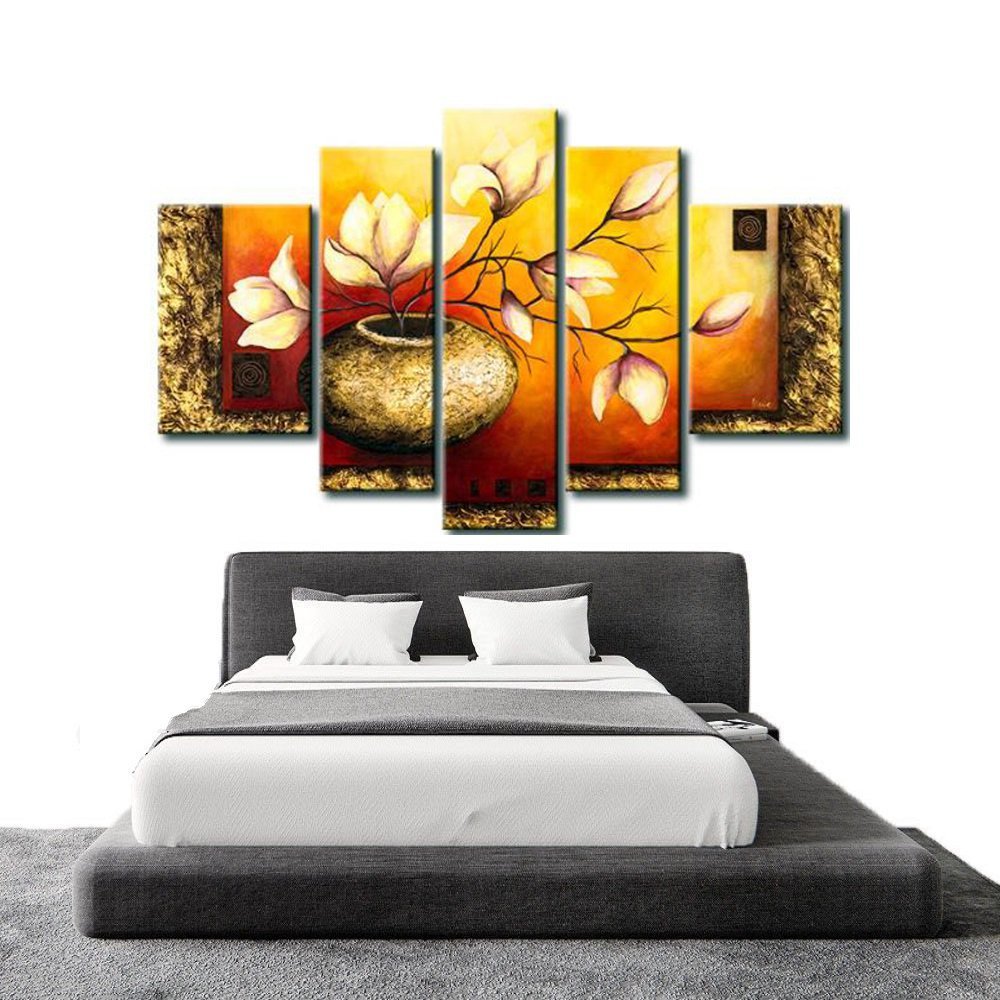 Quadro Decorativo Flores Florais 400: 60cm (A) x 100cm (L) - 5