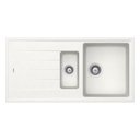 Ver imagem 1 de Cuba de Cozinha em Quartzo Arell 203e + Válvula Branco/inox