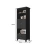 Estante Multiuso Organizador Library com 2 Portas e 2 Gavetas para Sala e Escritório - Preto - 3