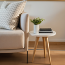 Ver imagem 6 de Mesinha Redonda de Centro Canto Apoio Retro Pe Palito Madeira Porta Objetos Sala Quarto Escritório