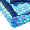 Caminha de Cachorro Pequena Azul Estampada 40cm x 40cm com Almofadas + Colchonete Pet 90cm x 70cm - 5