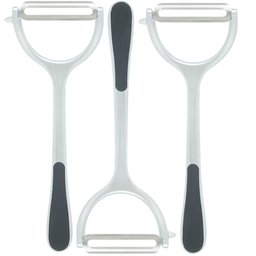 Kit 3 Descascadores de Legumes Manual Inox Wolff 18cm Antiderrapante Chef Pro - 1