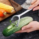 Ver imagem 2 de Kit 3 Descascadores de Legumes Manual Inox Wolff 18cm Antiderrapante Chef Pro