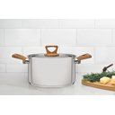 Ver imagem 3 de Jogo de Panelas Tramontina Brava Antiaderente em Aço Inox com Fundo Triplo Cabos e Alças com Acabame