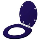 Ver imagem 2 de Assento Sanitário Laqueado Convencional Oval Azul Marinho