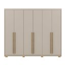 Ver imagem 1 de Guarda-roupa Casal 6 Portas 3 Gavetas 100% Mdf Dukai Fendi