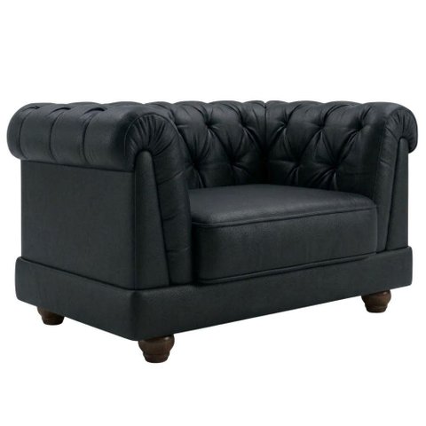 Poltrona Decorativa Capitone Acorde Pes MDF Courino Tcs 724 Moll
