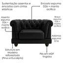 Ver imagem 5 de Poltrona Decorativa Capitone Acorde Pes MDF Courino Tcs 724 Moll