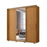 Guarda-Roupa Casal 3 Portas de Correr com Espelho Luminare - 11